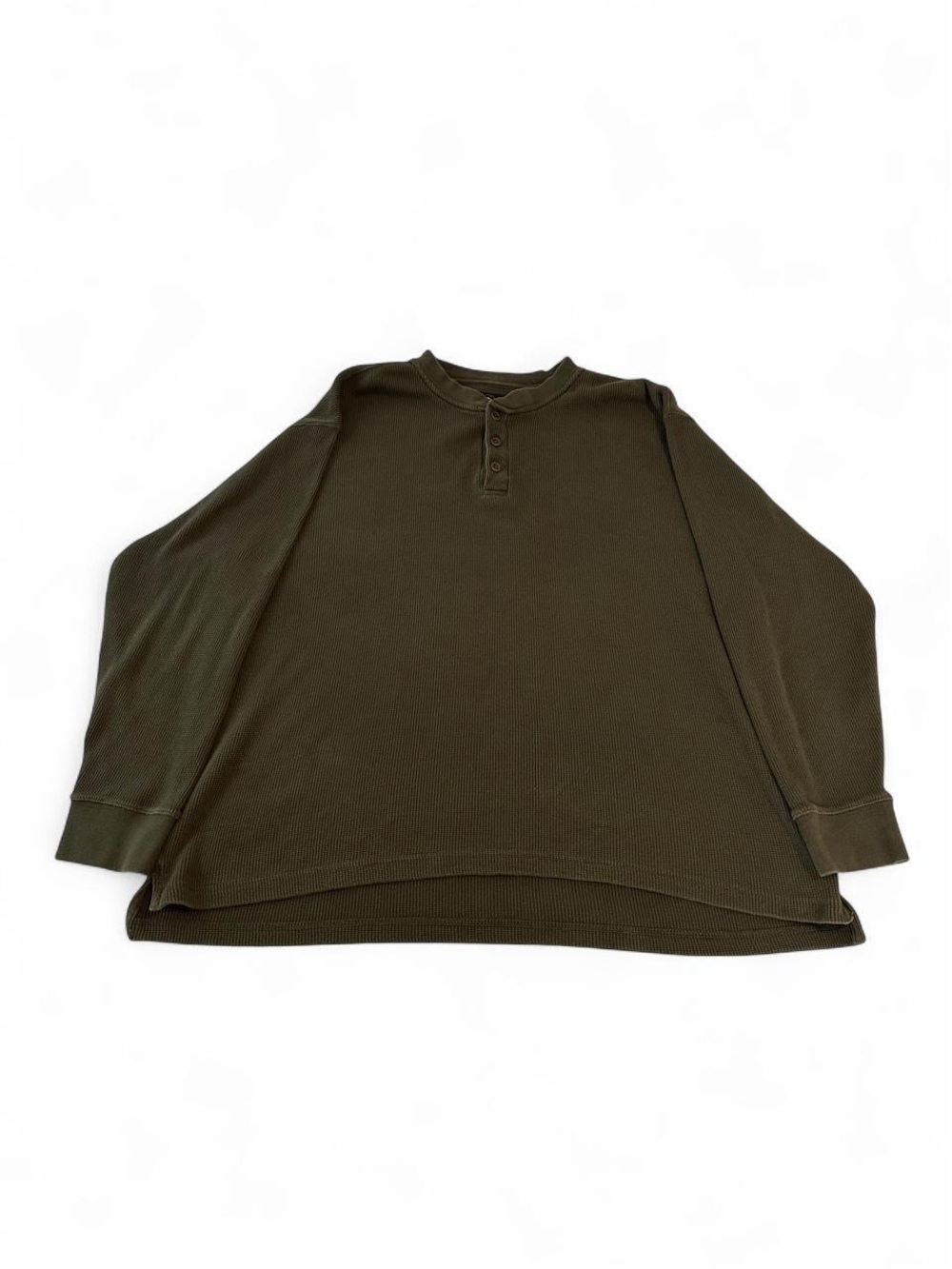RedHead Olive Green Long Sleeve Henley Thermal Shirt